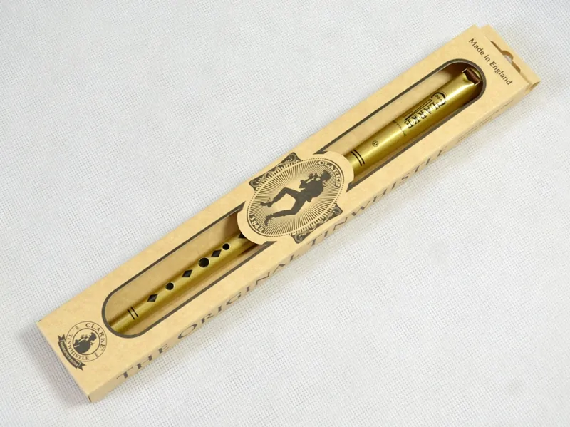 IRSKÁ FLETNA - CLARKE ORIGINAL GOLD BOXED "D" TINWHISTLE