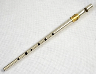 IRSKÁ FLETNA - CLARKE SPECIAL EDITION NICKEL PLATED BOXED "D" TINWHISTLE